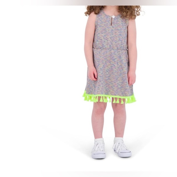 Andy & Evan Other - Girls Grey Tassel Dress size 6Y